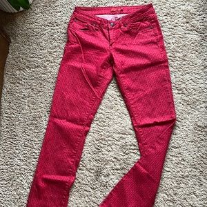 Prana Red low rise straight leg pants size 2